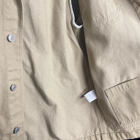 Slate and Stone Beige 100% Cotton Jacket Size Medium - Picture 6 of 9